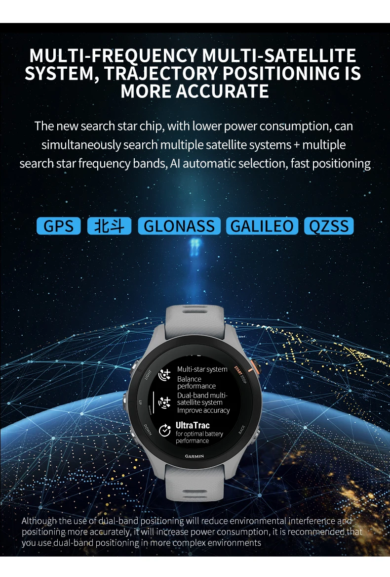 Garmin Forerunner 255 Running Riding SwimmingProfessional Triathlon Marathon Track and Field Training Outdoor Smartwatch