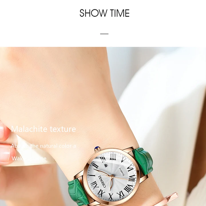 CHENXI Women Top Luxury Brand Fashion Casual Leather Quartz Waterproof Date Wristwatch Elegant Daily Gift Relogio Feminino