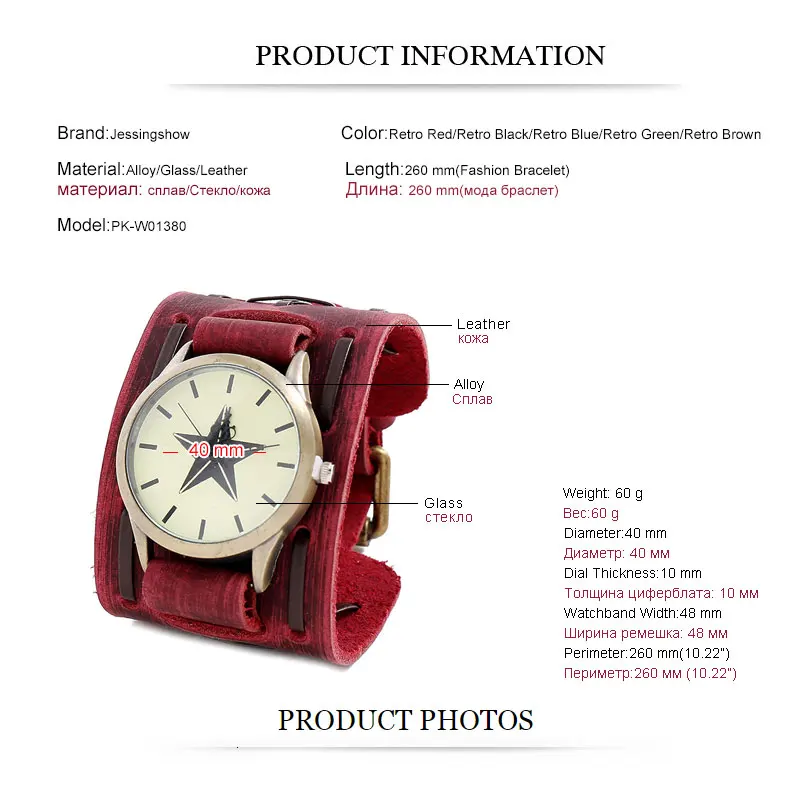 2025 Men's Watches Genuine Leather Watchband Quartz Watch For Men Alloy Dial Punk Style Wristwatch