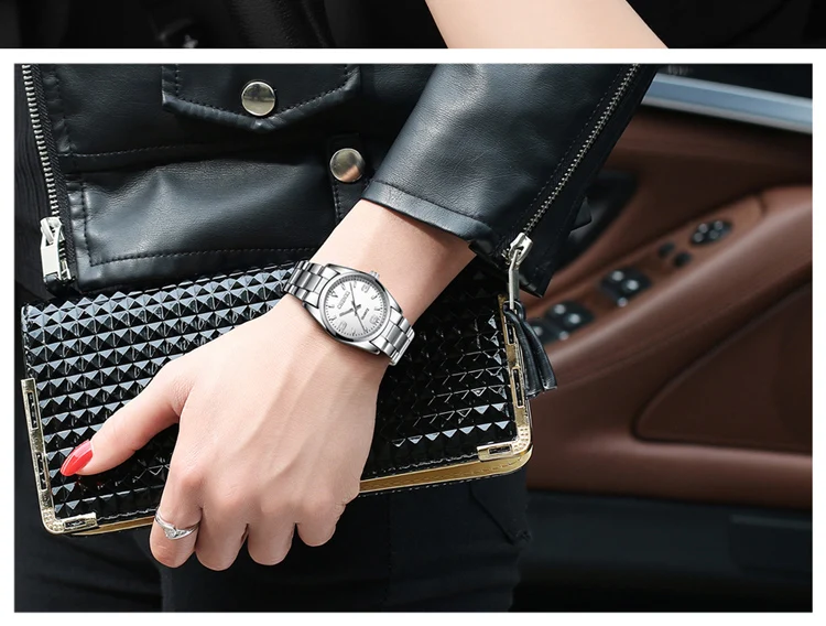 CHENXI Casual Fashion Couple Watch Stainless Strap Luminous Men's and Women's Classic Style Quartz Wristwatches Lover's Gift