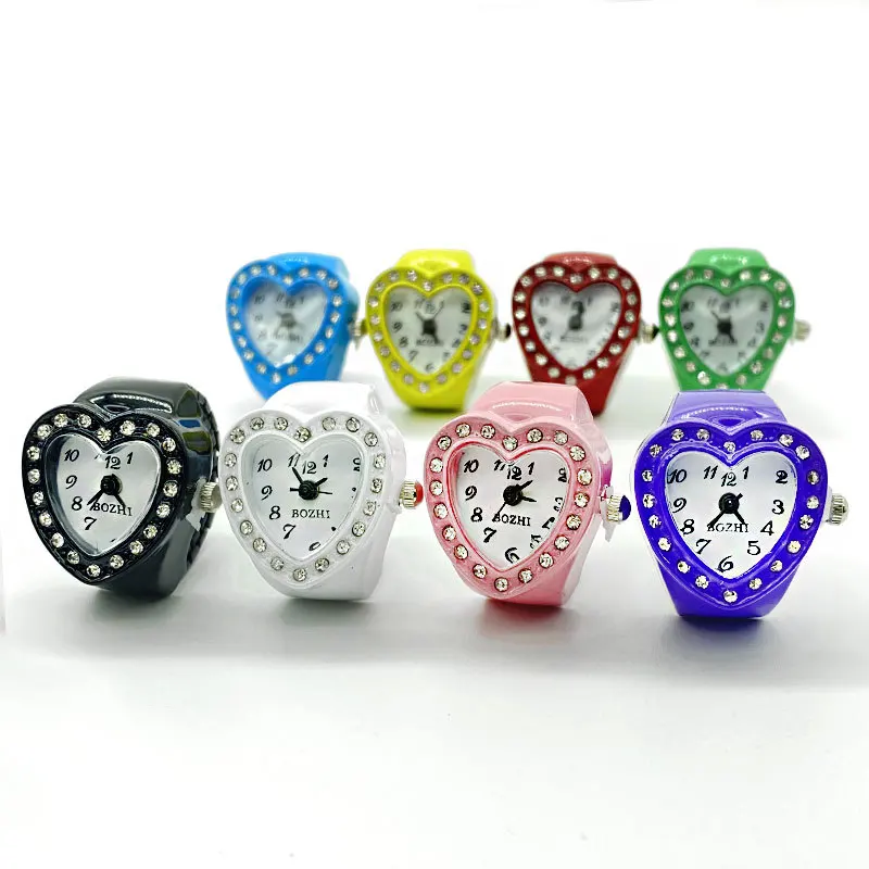 Temperament Women Love Lovers Finger Watch Small Cute Small Dial Flash Diamond Fashion Watch