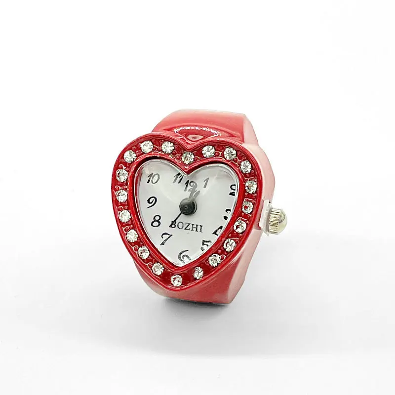 Temperament Women Love Lovers Finger Watch Small Cute Small Dial Flash Diamond Fashion Watch