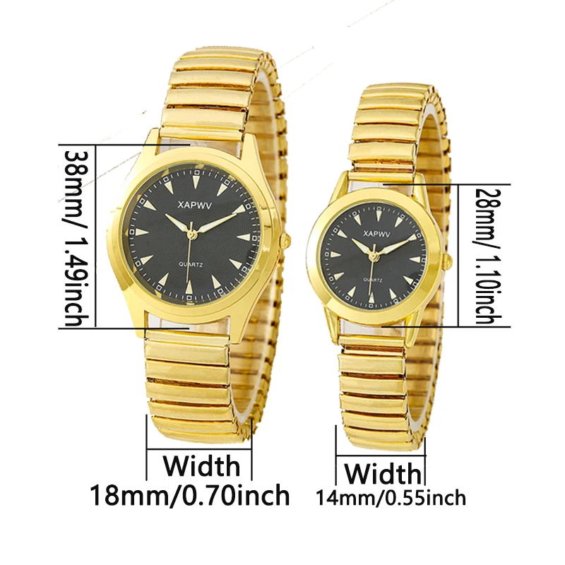 Casual Ladies Middle-Aged and Elderly Watches Steel Band Spring Elastic Band Couple Watches Fashion Gifts Quartz Watch Men