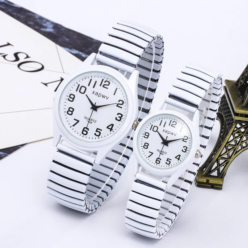 Casual Couple Watches Men Arabic Numerals Fashion Ladies Watch Quartz Wristwatch Pair