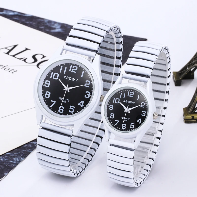 Casual Couple Watches Men Arabic Numerals Fashion Ladies Watch Quartz Wristwatch Pair