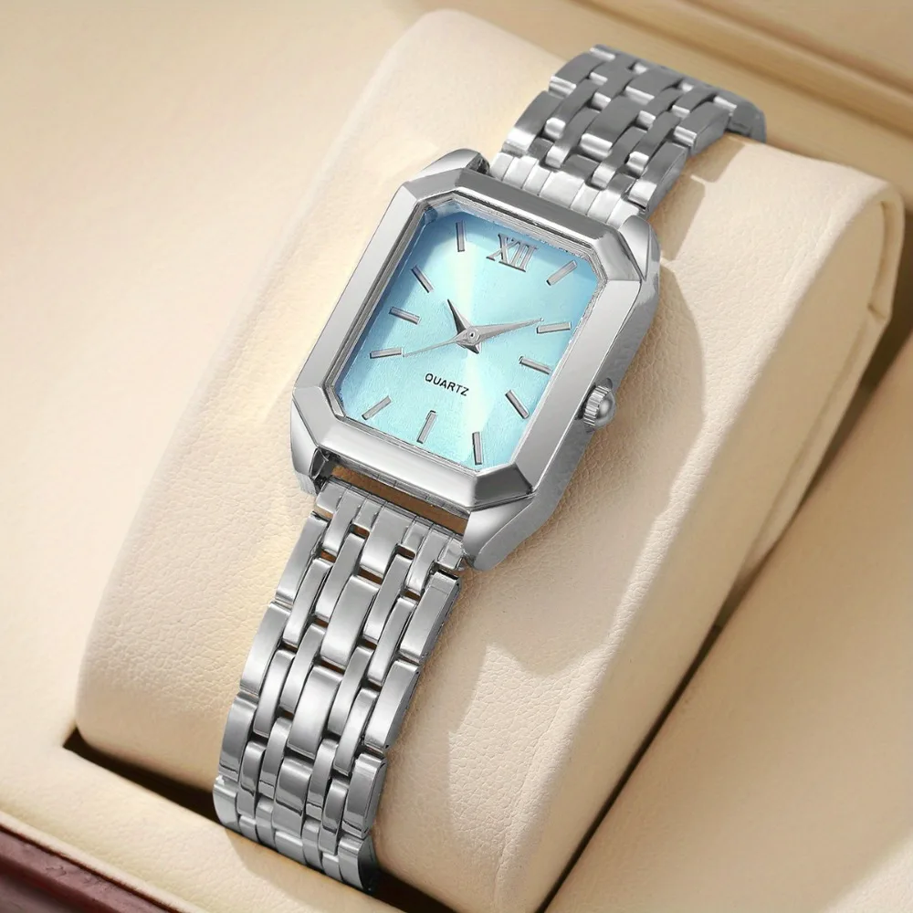 1pc Women's Luxury Square Watch Quartz Movement, Fashionable Wristwatch for Casual & Formal Occasions, Casual Wristwatch