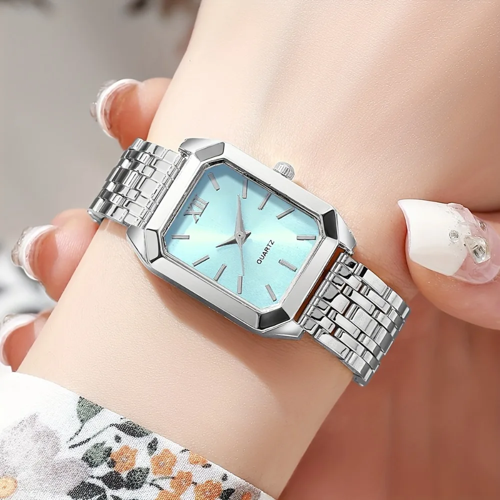 1pc Women's Luxury Square Watch Quartz Movement, Fashionable Wristwatch for Casual & Formal Occasions, Casual Wristwatch