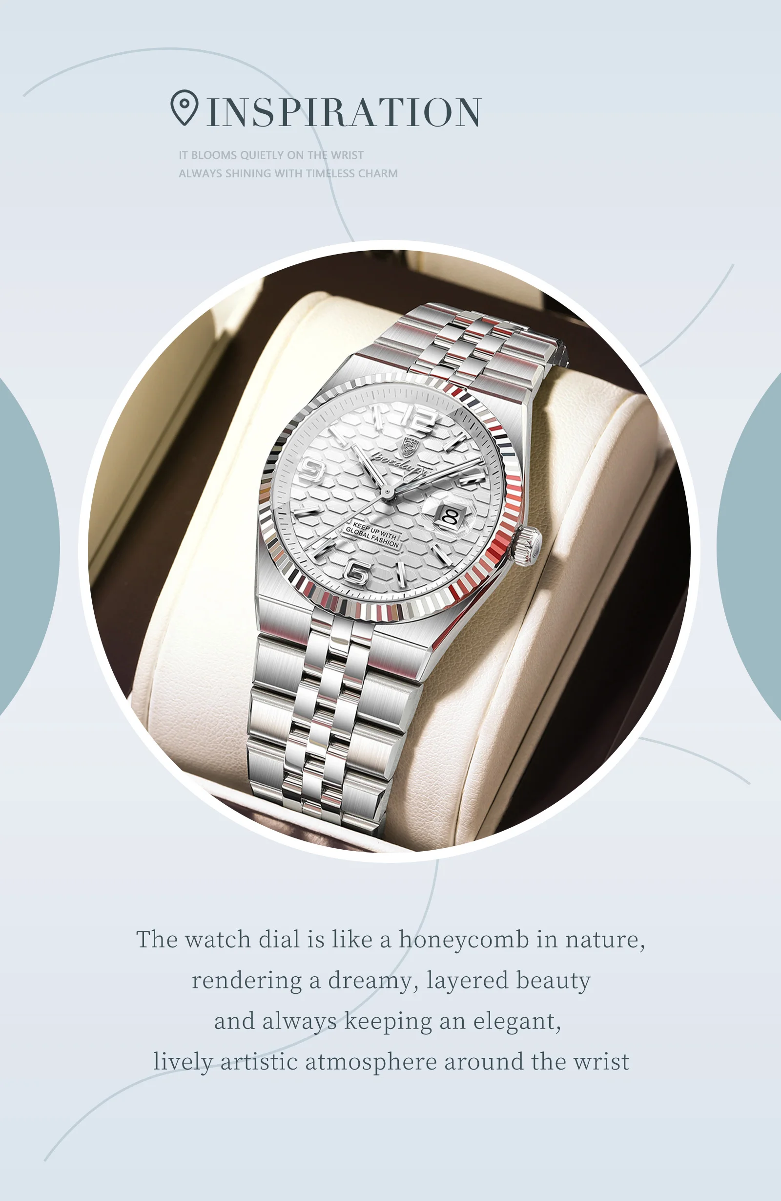 POEDAGAR Fashion Brand Women's Watch Stainless Steel Date Watches For Woman Luminous Waterproof Quartz Luxury Ladies Watch Reloj