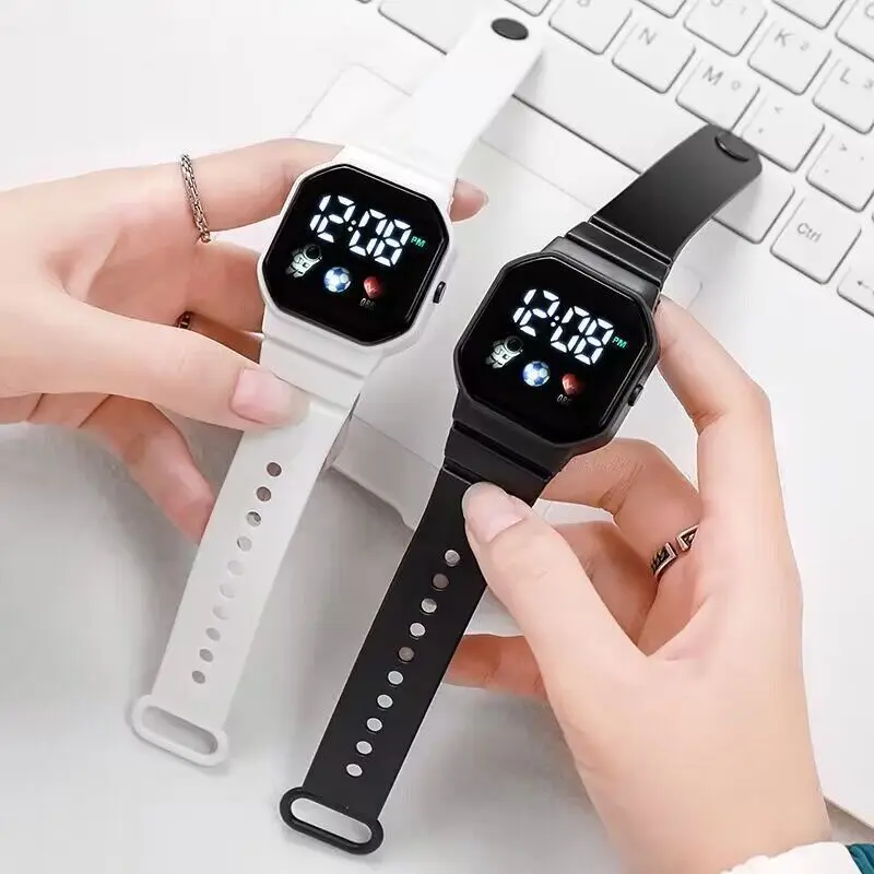 Led Children's Watch Sport Digital Watches Spaceman Silicone Strap Cute Electronic Wristwatch for Boys Girls Students Gift 손목시계