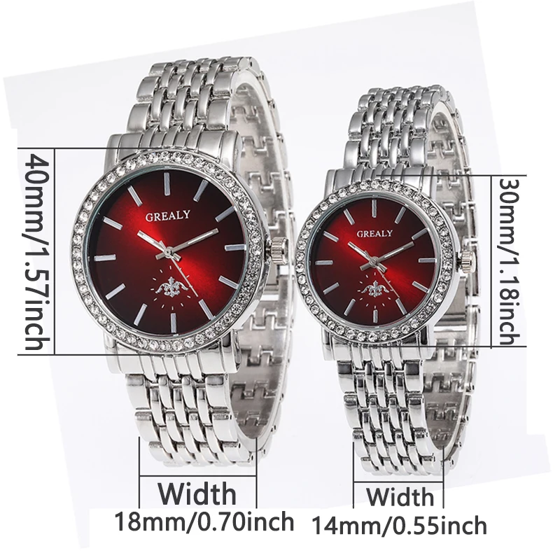 Quartz Couple Watches Ladies Fashion Trend Casual Bracelet Watches Casual Gold Wristwatch Pair