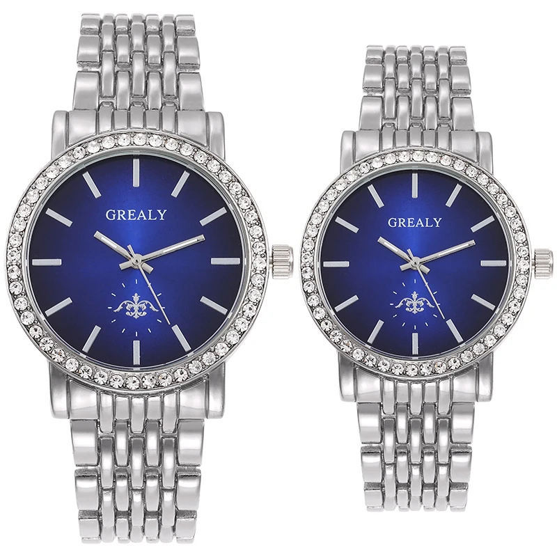 Quartz Couple Watches Ladies Fashion Trend Casual Bracelet Watches Casual Gold Wristwatch Pair