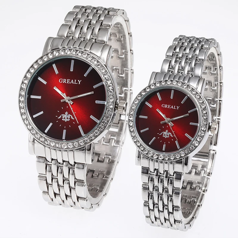 Quartz Couple Watches Ladies Fashion Trend Casual Bracelet Watches Casual Gold Wristwatch Pair