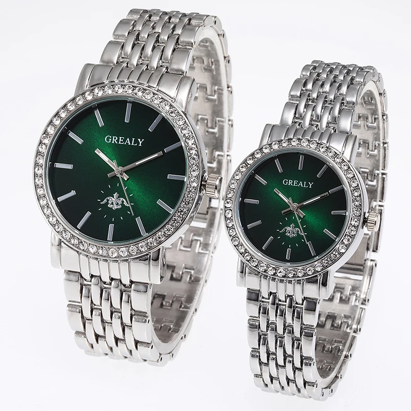 Quartz Couple Watches Ladies Fashion Trend Casual Bracelet Watches Casual Gold Wristwatch Pair