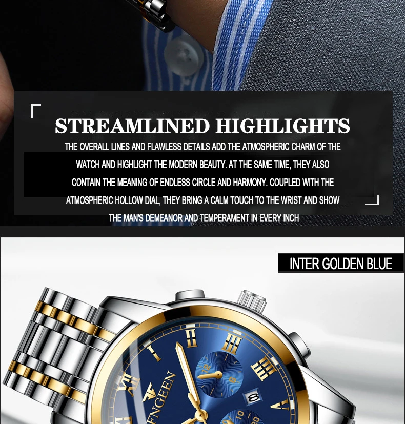 BINBOND 2pcs/Set Couple Watches Fashion Roman Scale Dial Men Ladies Quartz Watch Waterproof Stainless Steel Watch Valentine Gift