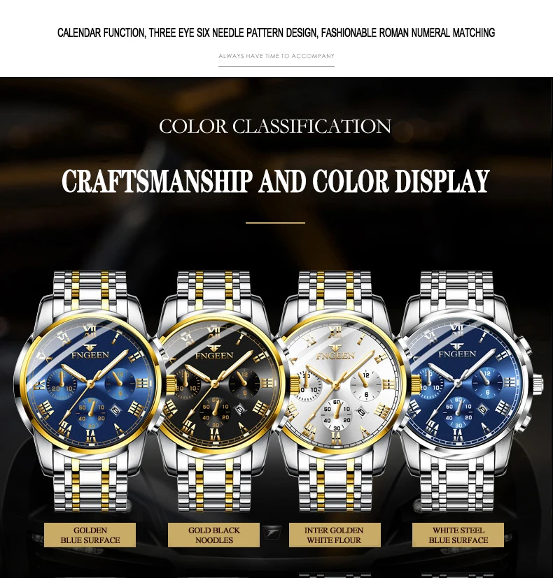BINBOND 2pcs/Set Couple Watches Fashion Roman Scale Dial Men Ladies Quartz Watch Waterproof Stainless Steel Watch Valentine Gift