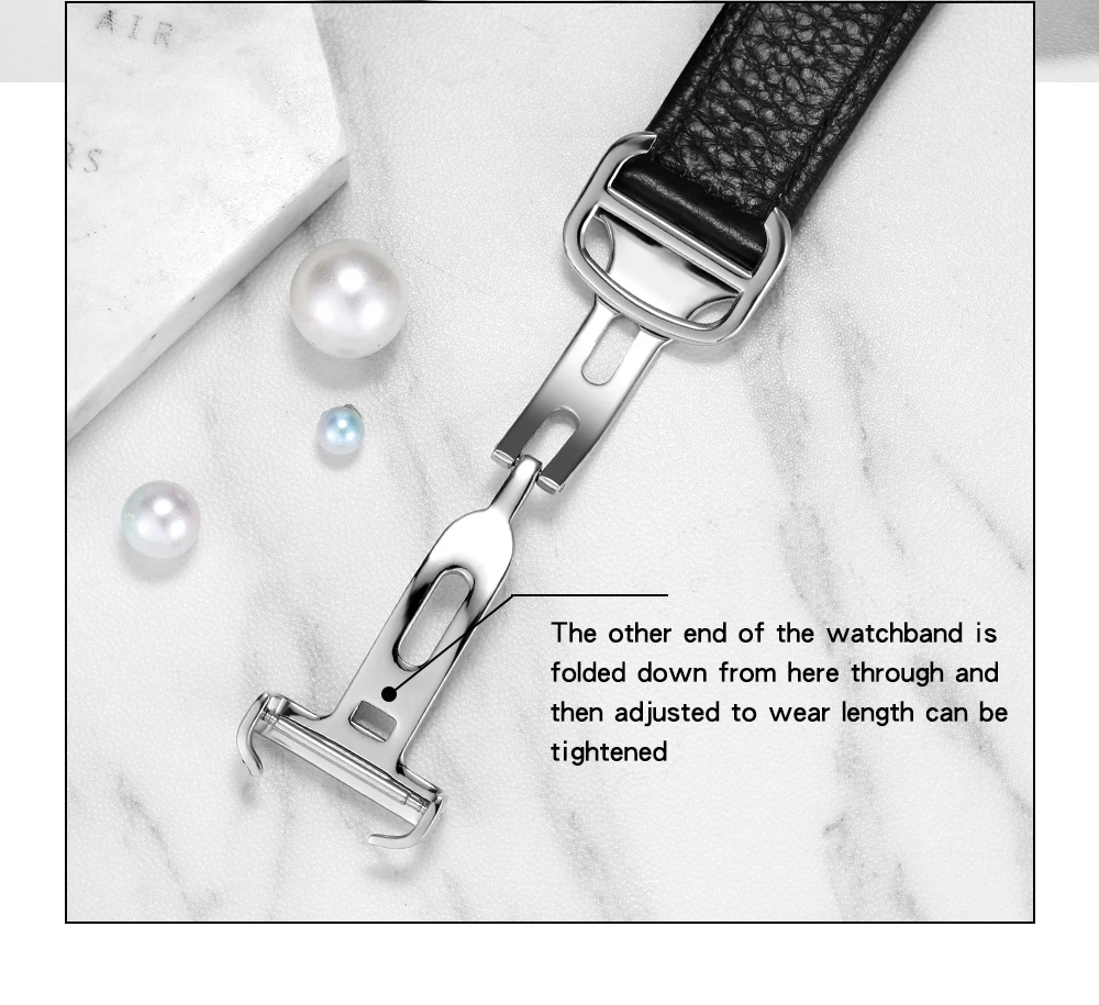 SANDA 1108/9031 Quartz Watch Roman Numeral Stainless Steel Leather Watch Band Brief Lovers Waterproof Watch Women's Watches