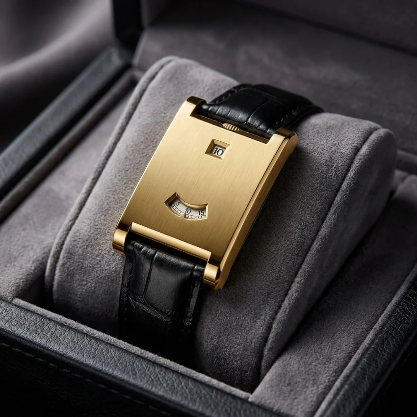 Square Brand Genuine Watch Men's Retro 2026 New Style Light Luxury Gift High Quality Trend Fashion Gold Simple Quartz Watch