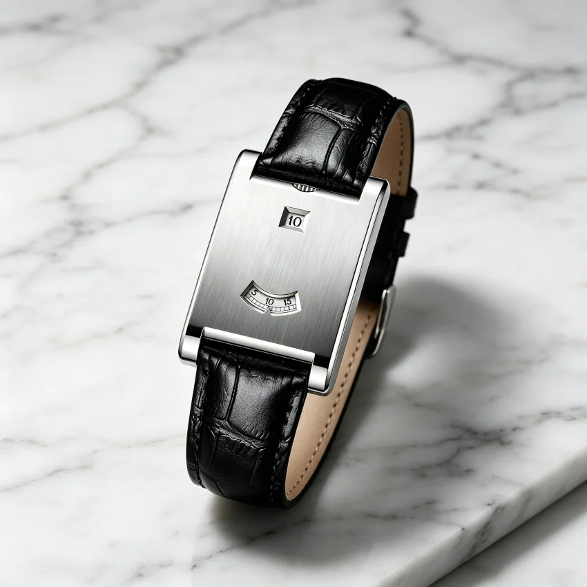 Square Brand Genuine Watch Men's Retro 2026 New Style Light Luxury Gift High Quality Trend Fashion Gold Simple Quartz Watch