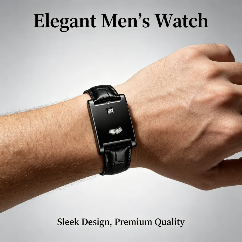 Square Brand Genuine Watch Men's Retro 2026 New Style Light Luxury Gift High Quality Trend Fashion Gold Simple Quartz Watch
