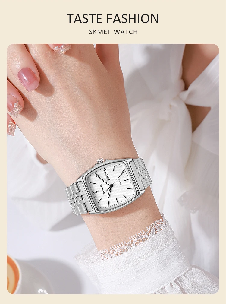 SKMEI 2628 Men's Quartz Wristwatch 30M Waterproof Luxury Women Watch Fashion Casual Clock Business Unisex Chrono Date Display
