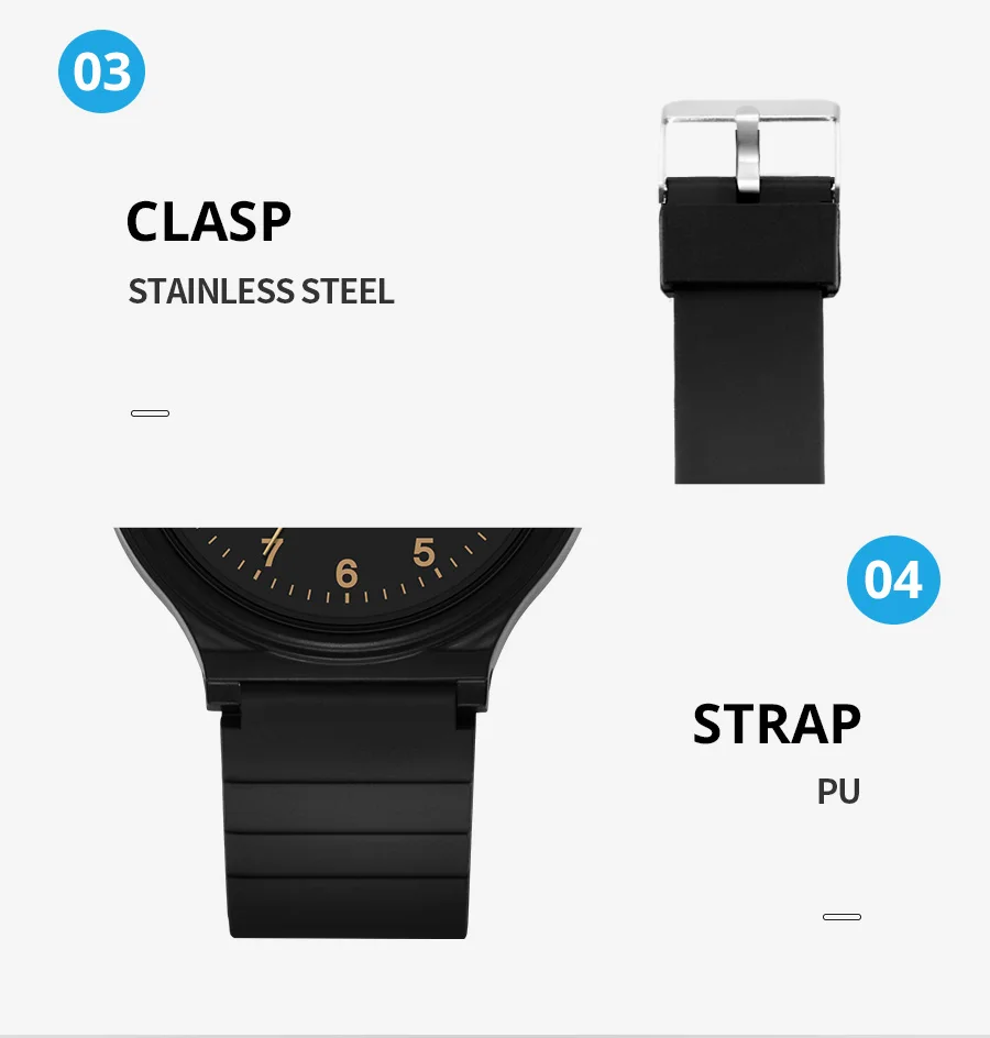 Synoke Student Watch Minimalist Fashion Quartz Watch Men and Girls Waterproof Sports Watch Large Digital Display