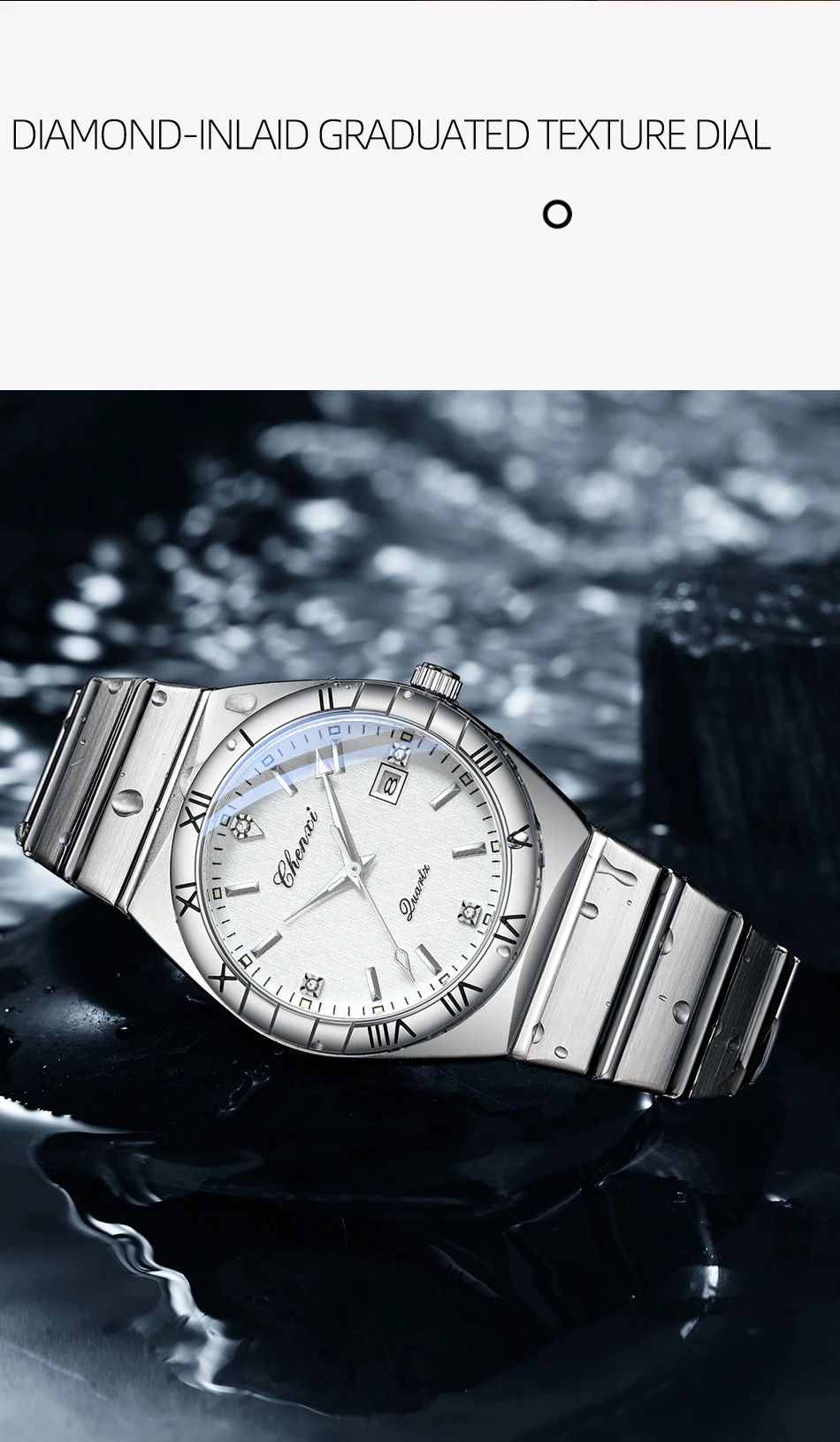 Simple Fashion Couple Wristwatch Waterproof Luminous Calendar Watch for Lovers Men's and Women's Daily Wrist Watches