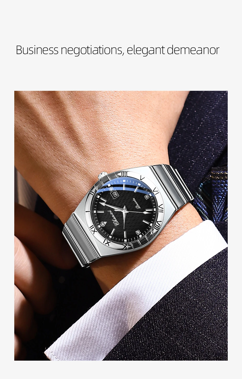 Simple Fashion Couple Wristwatch Waterproof Luminous Calendar Watch for Lovers Men's and Women's Daily Wrist Watches