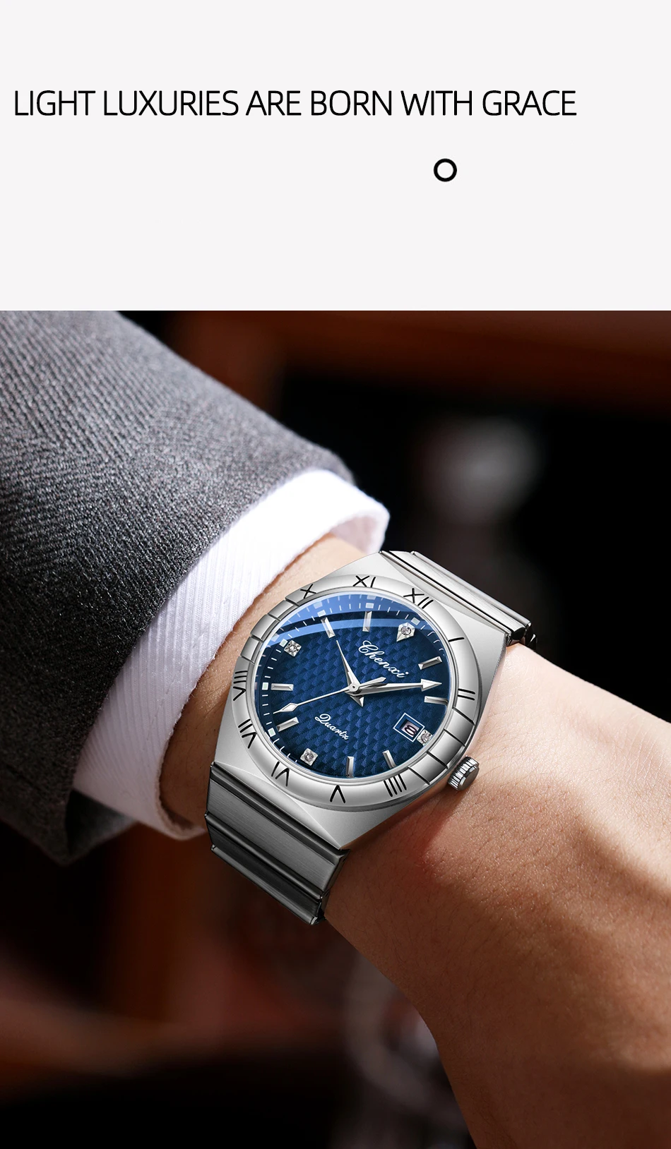 Simple Fashion Couple Wristwatch Waterproof Luminous Calendar Watch for Lovers Men's and Women's Daily Wrist Watches