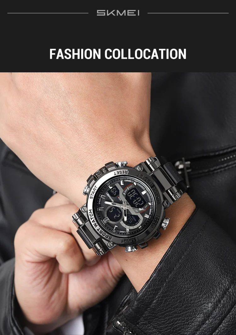 SKMEI 2500 Digital Watches For Men Fashion Military Men’s Wristwatch 3Bar Waterproof Sport Watch Man Countdown Timer Week Date