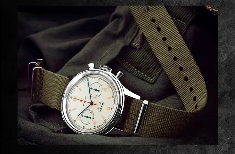 Vintage 1963 Men's Pilot Watch 42mm Retro Quartz Chronograph Waterproof Casual Dress Wristwatch For Couples
