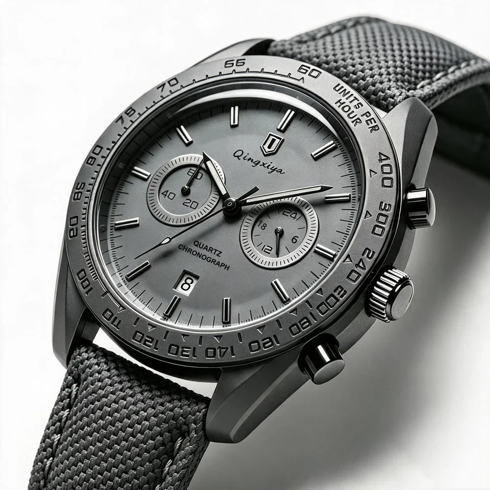 Fashion Casual Men Quartz Watch with Auto Date Chronograph Waterproof Sport Relogio Masculino