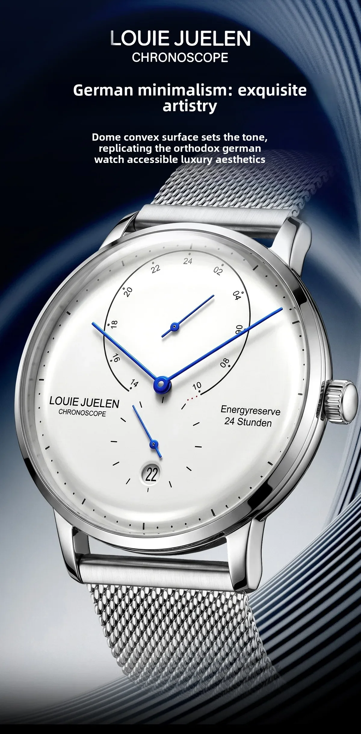 Waterproof Quartz Mens Watch Analog Digital Tempered Glass Double Curved Business Minimalist Wristwatch