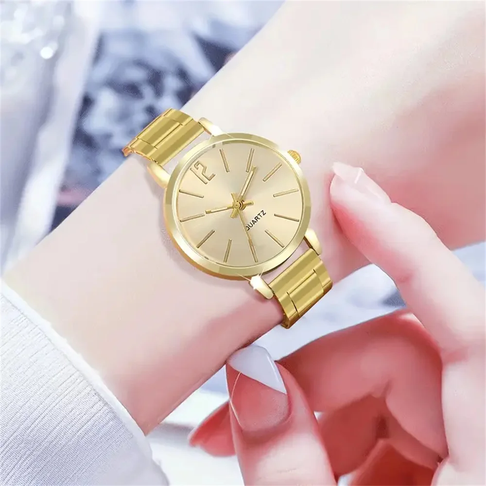4pcs of fashionable business casual perfect classic luxury couple teenagers style quartz watch minimalist bracelet suit best