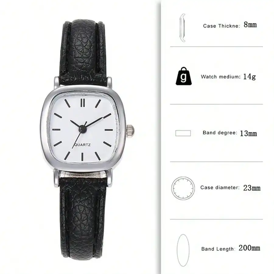 2Pcs Watches Women Couple Watch Quartz Wristwatch Women Pu Lether Watches Ladies Clock Festival Gift relogio feminino