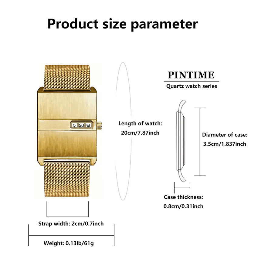 Gold Watch for Couple Luxury Women/Men Wristwatch Waterproof Golden Clock Quartz Fashion Men Ladies Watch with Mesh Strap