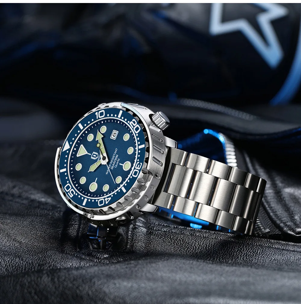 2027QINGXIYA Men Quartz Watch 3 Hand Calendar Sport Waterproof Luminous Wristwatch Silver Black Orange