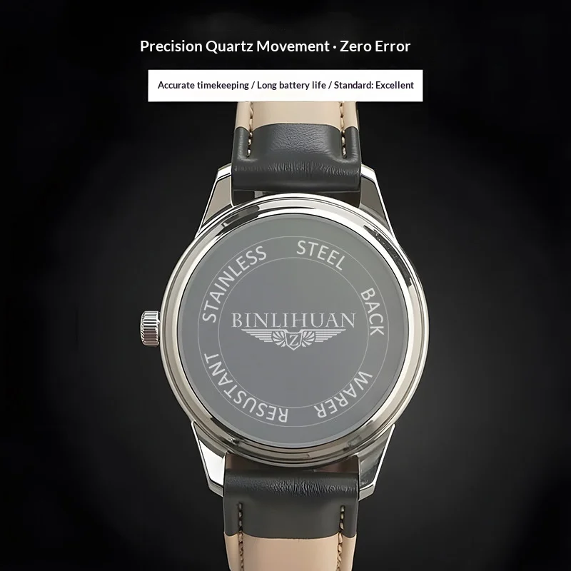Top Brand Man Wristwatch Luxury Business Waterproof Men Watch For Men Quartz Clock Leather Men's Watches reloj+Box Men's Gift
