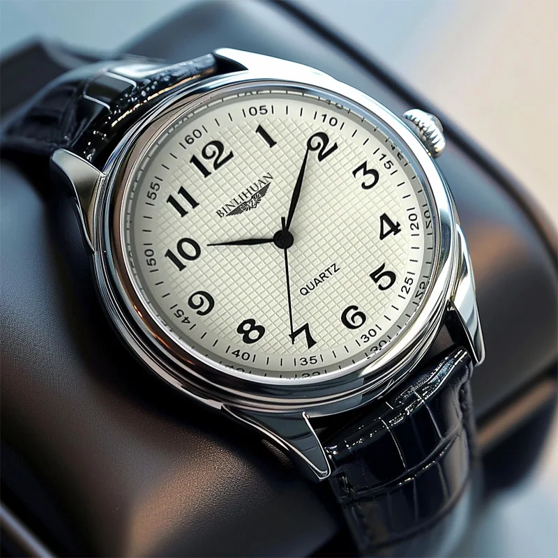 Top Brand Man Wristwatch Luxury Business Waterproof Men Watch For Men Quartz Clock Leather Men's Watches reloj+Box Men's Gift