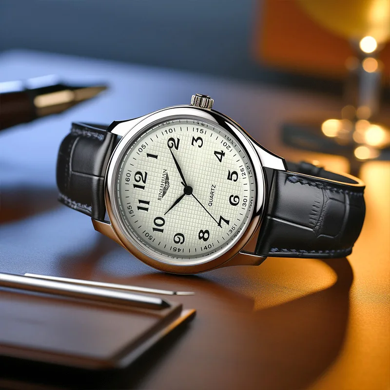 Top Brand Man Wristwatch Luxury Business Waterproof Men Watch For Men Quartz Clock Leather Men's Watches reloj+Box Men's Gift