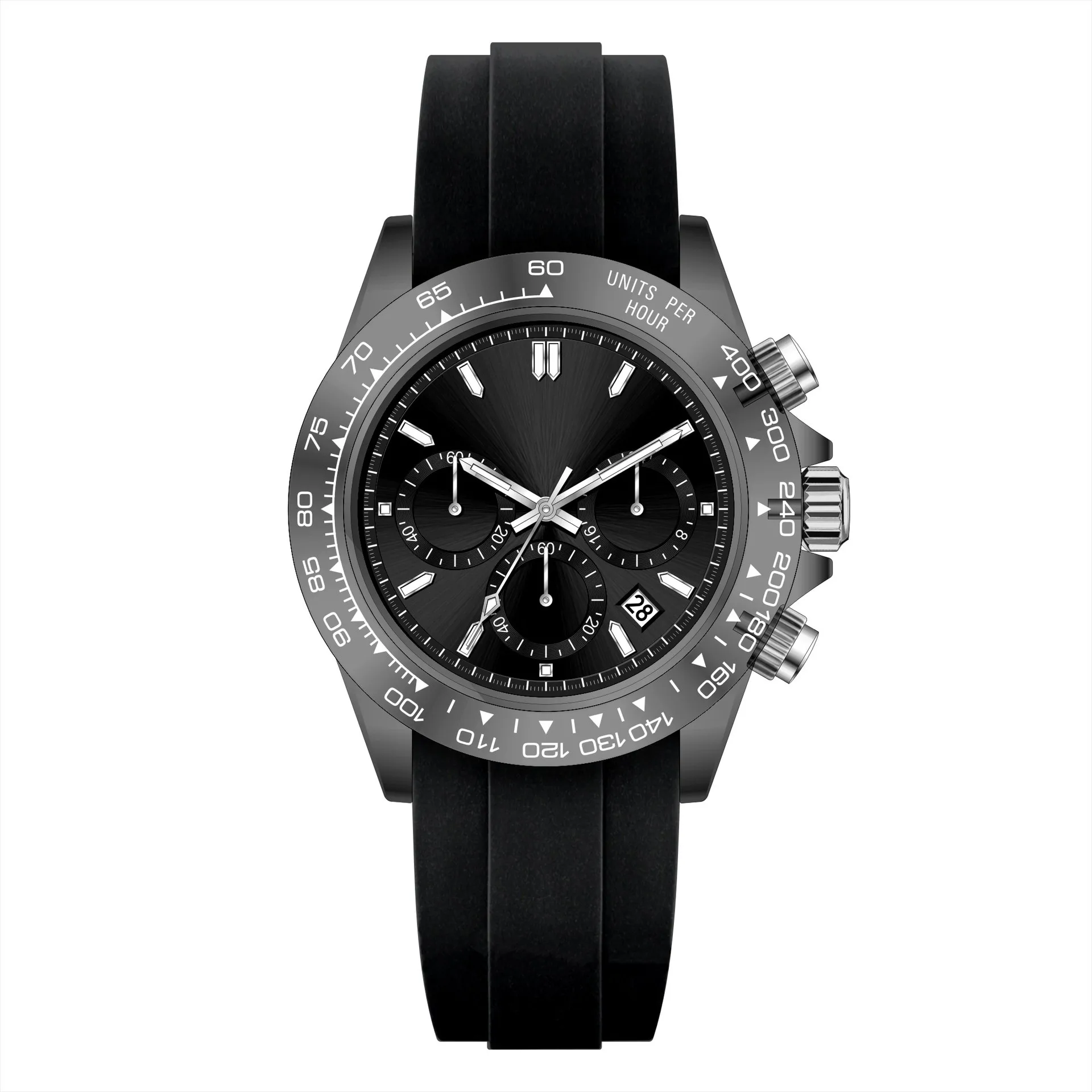 Men's Quartz Watch, Plastic Transparent Men's Watch, Multi-Function Timing, Waterproof, Luminescent Wristwatch