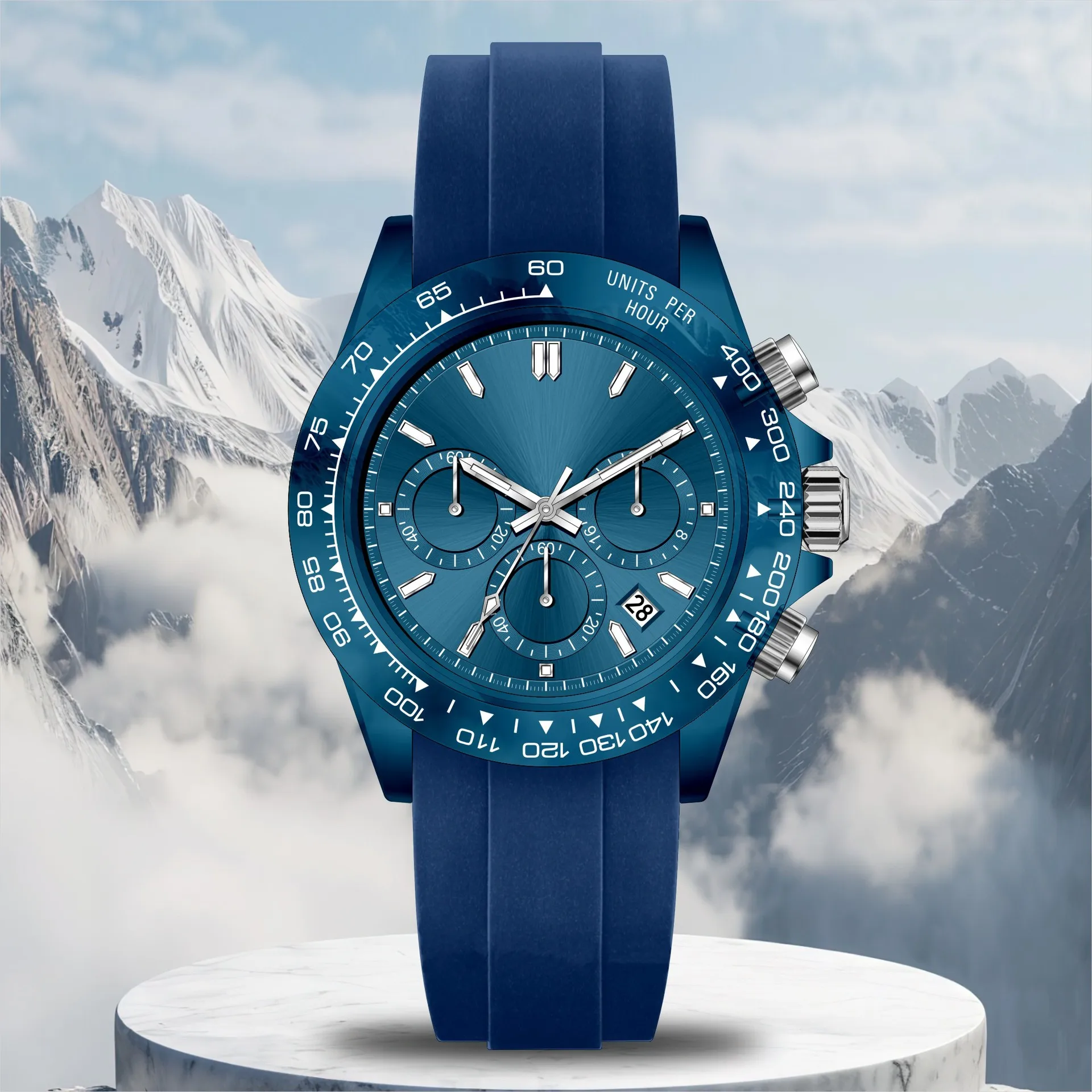 Men's Quartz Watch, Plastic Transparent Men's Watch, Multi-Function Timing, Waterproof, Luminescent Wristwatch