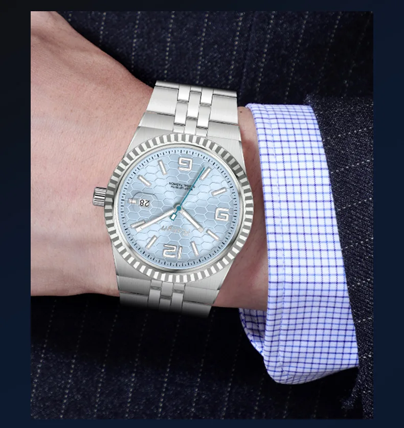 Fashion Couple Wristwatches Waterproof Luminescent Calendar Men's Watch Luxury Couple Style Wristwatch For Daily Dating