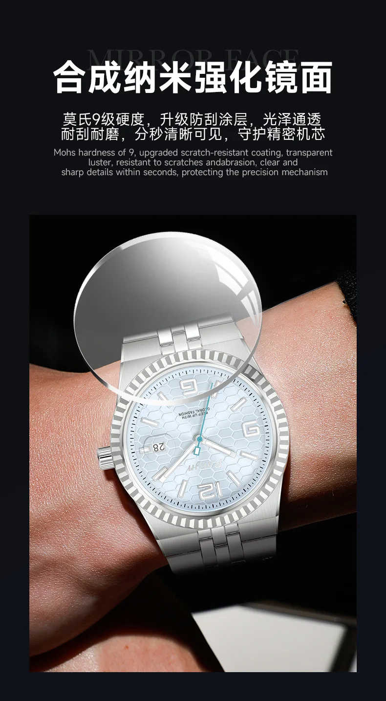 Fashion Couple Wristwatches Waterproof Luminescent Calendar Men's Watch Luxury Couple Style Wristwatch For Daily Dating
