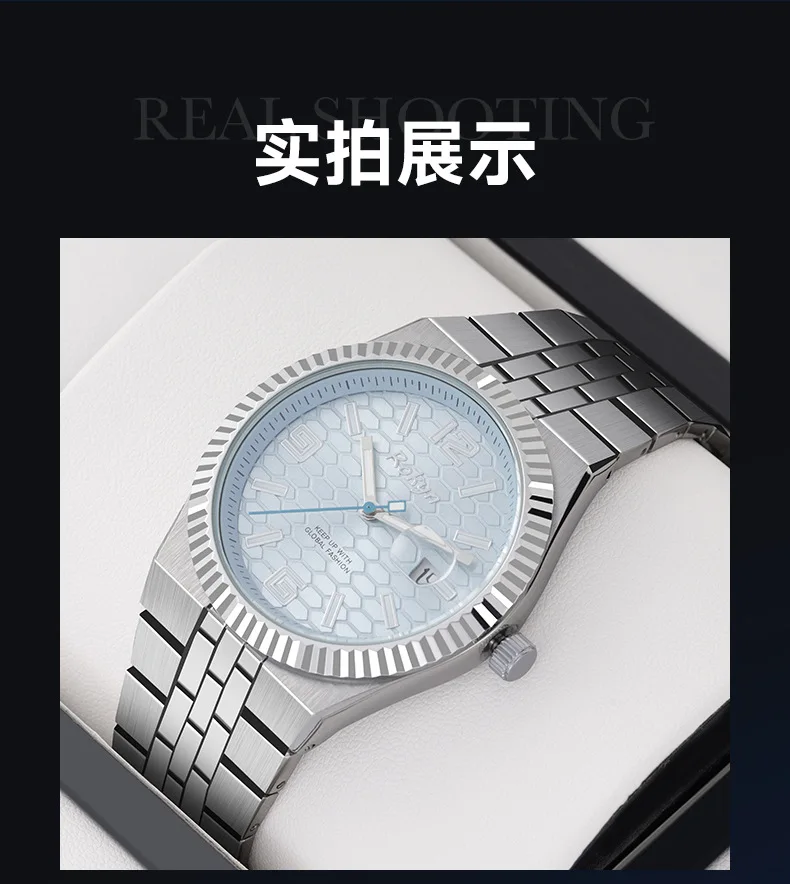 Fashion Couple Wristwatches Waterproof Luminescent Calendar Men's Watch Luxury Couple Style Wristwatch For Daily Dating