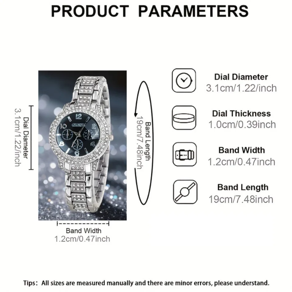 [ Fashion Women Watches Set ] 2pcs Quartz Wristwatches | Luxury Watch Set | Elegant Watch | Fashion Accessory | Women Gift