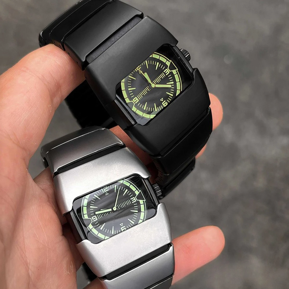 Y2K Vintage Armor Waterproof Quartz Chronograph Couple Watches High End Fashion Casual Vintage Style Wristwatch