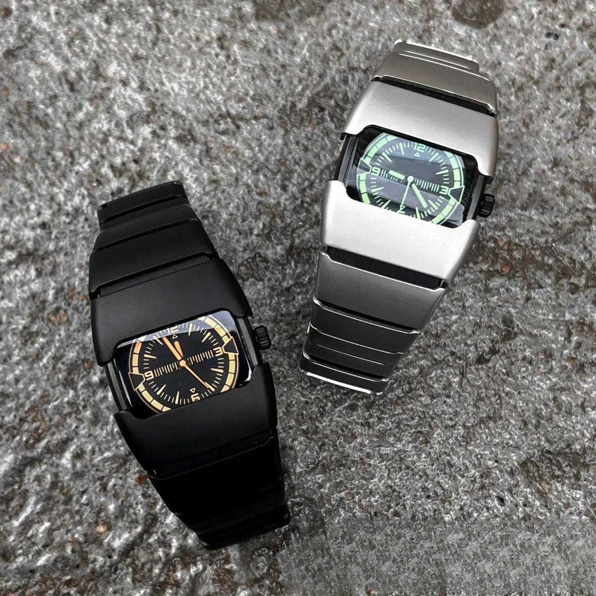 Y2K Vintage Armor Waterproof Quartz Chronograph Couple Watches High End Fashion Casual Vintage Style Wristwatch