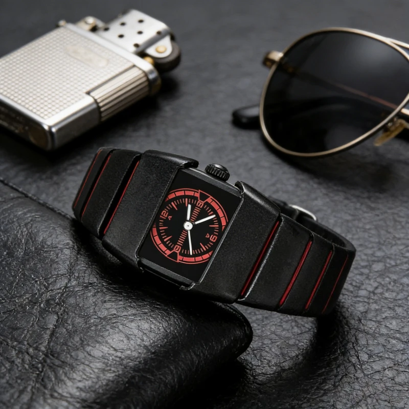 Y2K Vintage Armor Waterproof Quartz Chronograph Couple Watches High End Fashion Casual Vintage Style Wristwatch