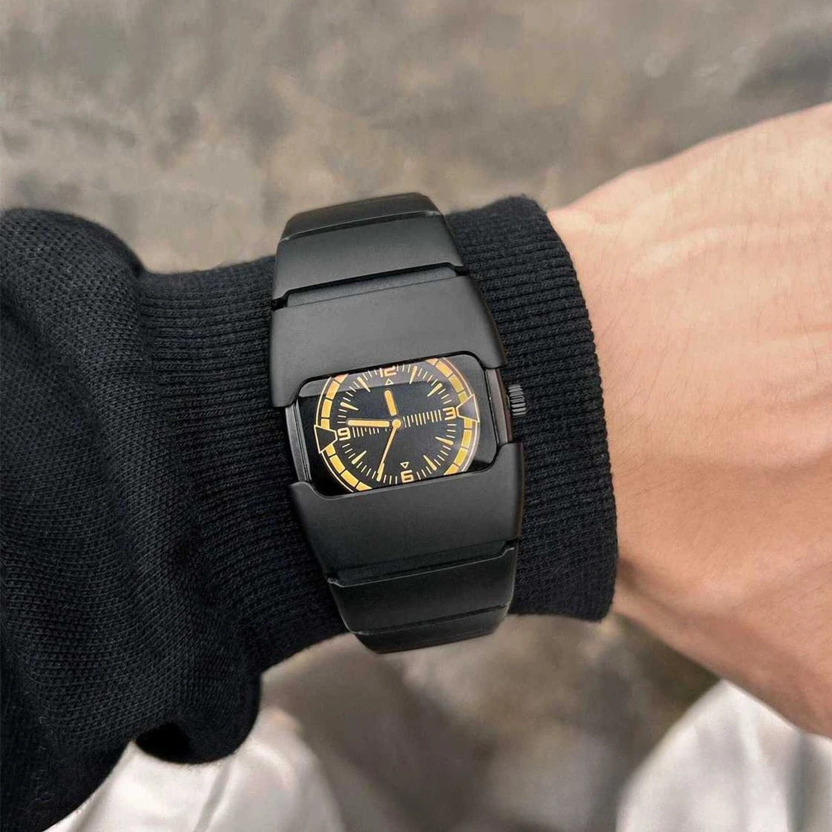 Y2K Vintage Armor Waterproof Quartz Chronograph Couple Watches High End Fashion Casual Vintage Style Wristwatch