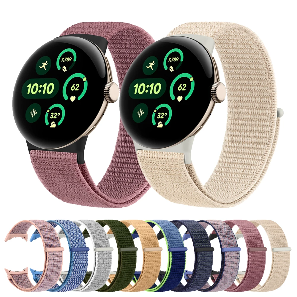 Nylon Band For Google Pixel Watch 1 2 Strap Adjustable Bracelet For Google Pixel Watch 3 41mm Solo Loop Watchband Accessories